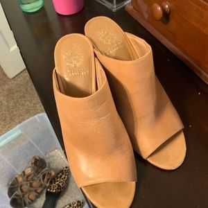 Vince Camuto leather mules Sz 9
